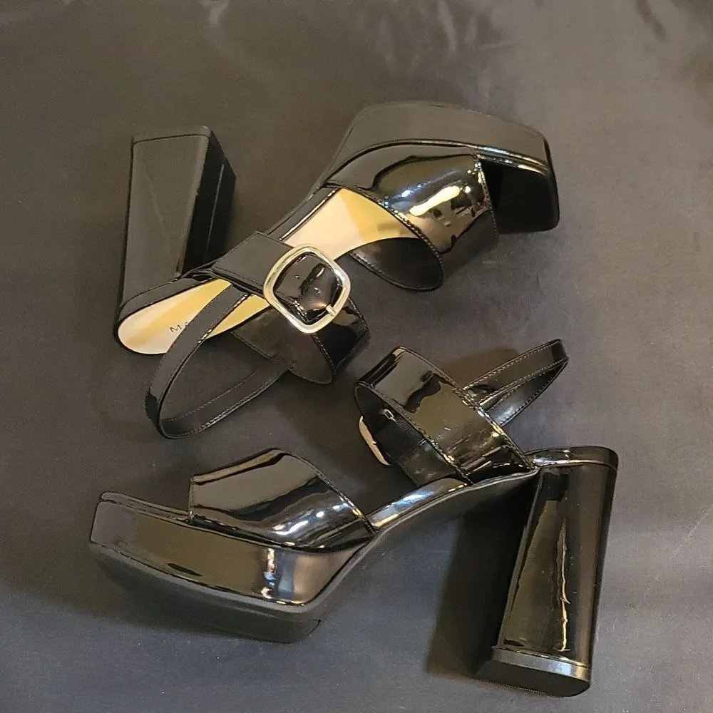 BRAND NEW MARC FISHER WOMEN'S GRADUATE BLOCK HEEL DRESS SANDAL